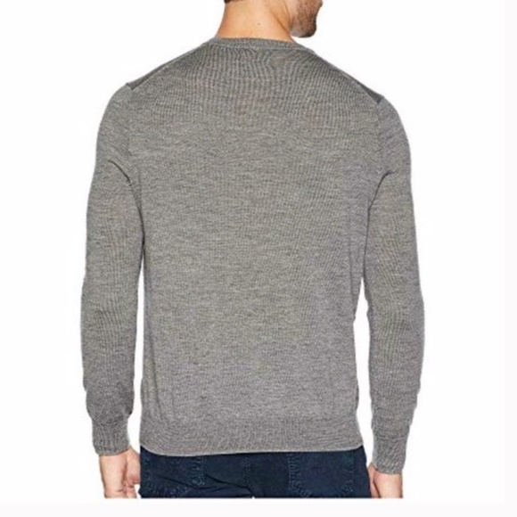 Polo Ralph Lauren 100% Pima Cotton Fawn Grey V Neck Cardigan - L - Picture 3 of 3